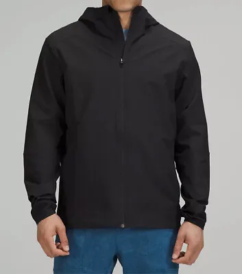 Lululemon Warp Light Jacket Packable Full Zip Hooded Black  Men Size M New • $79.99