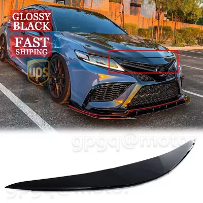 For Toyota Camry SE XSE TRD 2018-2024 Gloss BLK Front Bumper Trim Cover Garnish • $37.99