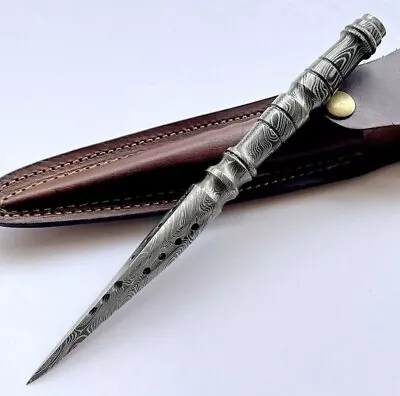 Custom Handmade Forged Damascus Steel Kris Blade Hunting Kris Dagger Knife • $39.99