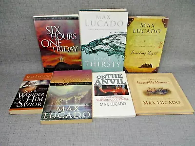 Max Lucado Book Lot 7 Christian Religion Traveling Light Applause Of Heaven • $13.99