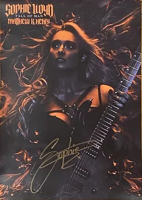 Sophie Lloyd Signed Autographed  Fall Of Man  Poster MGK Guaranteed Authentic • $99.95
