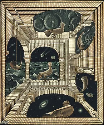 £25.99 • Buy MC Escher Another World Giclee Fine Art Print Paper Or Canvas Large Various Size