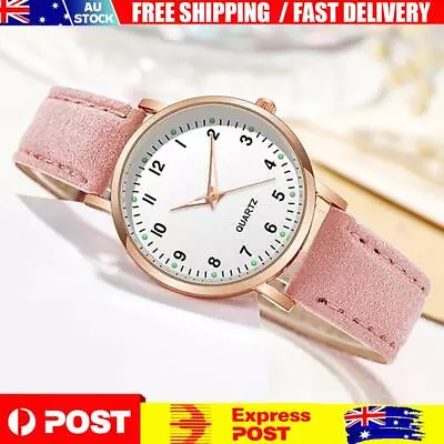 Women Retro Quartz Watch Casual Fashion For Casual Daily Office (Pink) • $9.39