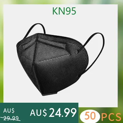 $24.99 • Buy 50/100PCS KN95 N95 Disposable Face Mask Respirator Protective Masks 5 Layer