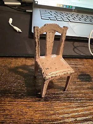 Antique Cast Iron Miniature Doll House Furniture Chair • $32.99