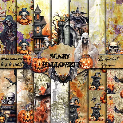£9.49 • Buy Scary Halloween Paper Pads, Halloween Craft Paper, Cards Making, Scrapbooking