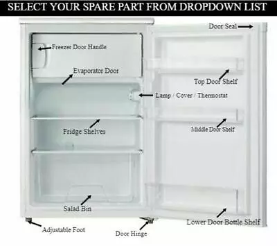 Lec R5010W & R5010B Undercounter Fridge Spare Parts And Accessories • £16.98