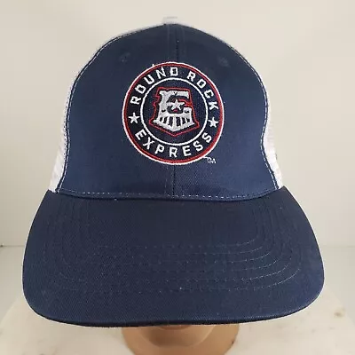 Round Rock Express Hat Promo Cap Blue White Mesh Snapback Nyle Maxwell • $9.49