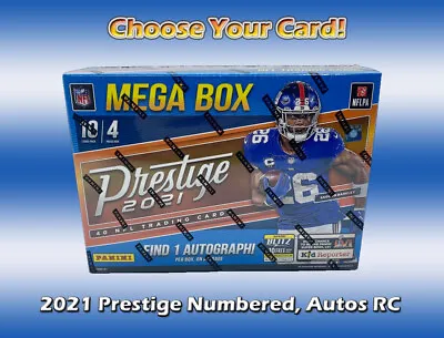 2021 Panini Prestige Football - Rookies - Autos - Numbered - 50% Off 4 Or More ! • $1.49