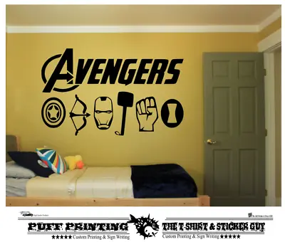 £13.99 • Buy Superhero All Avengers Wall Stickers Art Decals Mural Room Bedroom Kids