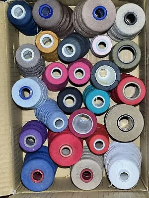 Lot 24 Of Cone Spools Thread For Overlock/Serger Sewing Machine Sure Lock • $44.99