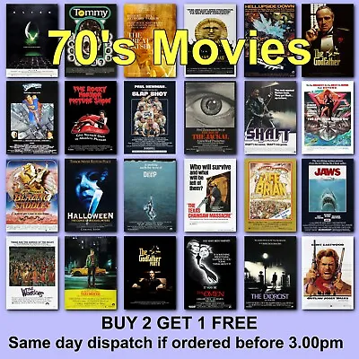 £2.97 • Buy Poster Classic Movie Posters 1970s 70s Film Poster Movies HD Borderless Printing