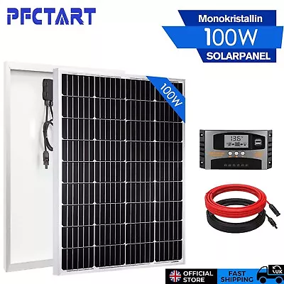 100W 200W 400W 600W 800W Solar Panel Kit 12V Mono Off Grid RV Caravan Camper • £89.97