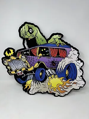 R.I.P. Monster Truck Wall Art Flocked Velvet Sponge Picture RIP Retro Images • $17.99