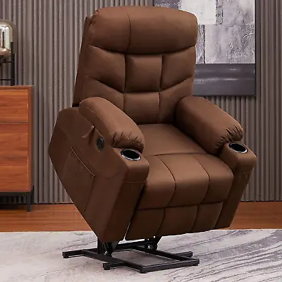 Power Lift Recliner Chair For Elderly Electric Massage Sofa With Heated/Pockets • $574.41