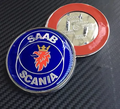 1pc 68mm Saab Scania Blue Front Hood Bonnet Emblem Badge Decal 9-3 9-5 93 95 • $28.99