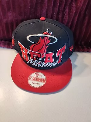 New Era 9Fifty Miami Heat NBA Basketball HWC Snapback Hat • $7.99