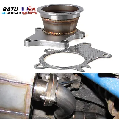 New For T3 T4 Turbo Exhaust Down Pipe 5 Bolt Flange To 3inch 76mm V-Band Adapter • $27.99