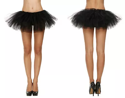 Sexy Adult Women's Classic 5 Layered Tulle Fancy Ballet Dress Tutu Skirts AF • $15.99