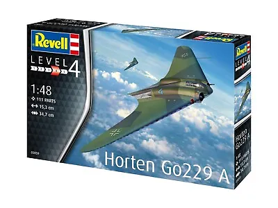 Revell G 3859 WWII German Horten Go229 A Jet Aircraft Plastic Model Kit 1/48 • $52