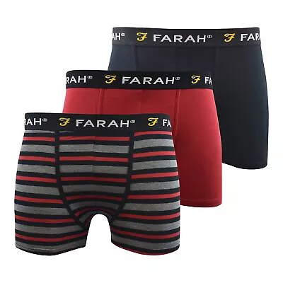 Farah Groves 3 Pack Trunk Boxer Shorts • £15.99