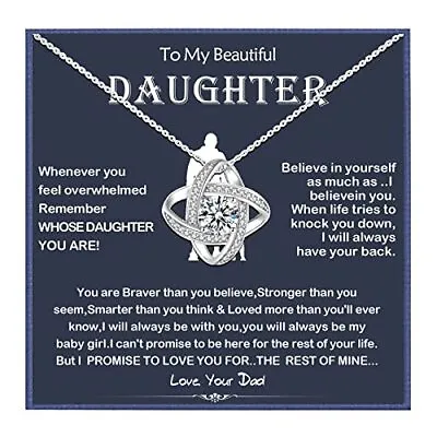  To My Daughter Necklace From DadBirthday Gifts For Daughter From DadLove  • $28.33