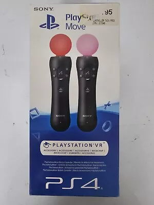 ✅ Sony PlayStation VR Move Motion Controllers Twin Pack (PSVR PS5 PS4 NEW SEALED • $349