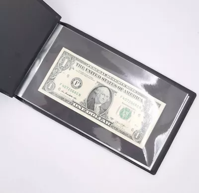 Paper Money Collection Holder Album Portable Book Banknotes Load 40 Notes Bills • $12.60