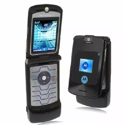 Motorola RAZR V3i Unlocked Black 2G GSM Original Flip Mobile Phone • $37.99