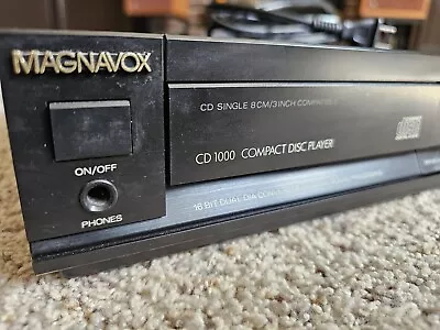 Magnavox CD1000 Single Disc CD Player TDA-1543 W/ Philips Swingarm Laser • $29