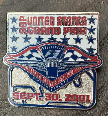 2001 Formula-1 United States Grand Prix Indianapolis Event Track Collector Pin • $16.50