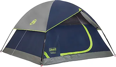 Coleman Sundome Camping Tent 2/3/4/6 Person Dome Tent With Snag-Free Poles For  • $129.86