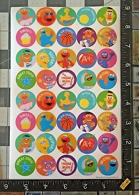 Sesame Street Elmo Cookie Monster & More One Sheet Stickers #street7 • $1.69
