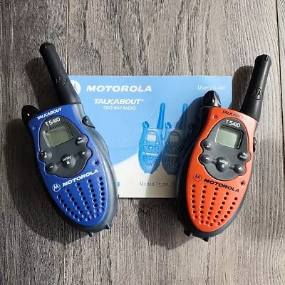 Motorola TalkAbout T5410 Rechargeable 2 Walkie Talkie Radios Only No Charger • $14.99