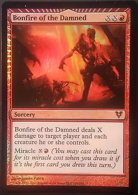 PREMIUM / FOIL VO - English Bonfire Of The Damned - Mtg Magic • $8.65