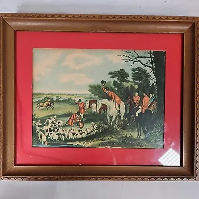 Morris & Bendien Inc. Vintage Art Print Framed BACHELOR'S HALL #5801 Fox Horse • $32