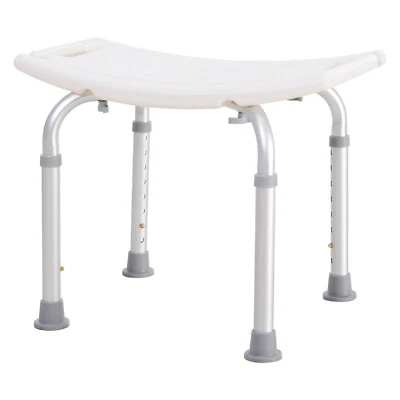 £24.99 • Buy HOMCOM Mobility Shower And Bath Stool Bench With Non-Slip Aluminum Frame