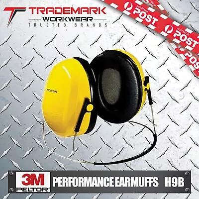 3M PELTOR Behind The Head Earmuffs Yellow (H9B/H510B) RRP$53.95 • $52.95