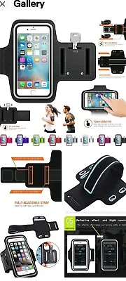 Sports Arm Band Mobile Phone Holder Bag Running Gym Armband Exercise IPhone 6 7 • £5.79
