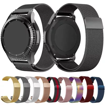 Magnetic Milanese Stainless Steel Watch Band Strap For Samsung Garmin Amazfit • $15.09