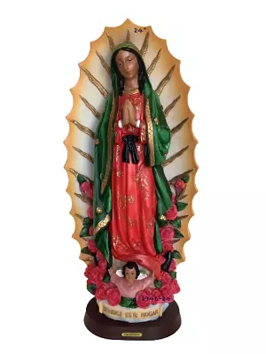 Virgen De Guadalupe 24  Resin Statue Figurine Our Lady Of Guadalupe New • $144.99