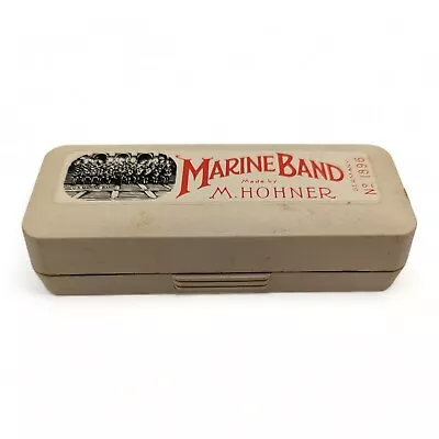 Vintage M. Hohner Marine Band Harmonica No 1896 In Original Box Key Of G Germany • $22