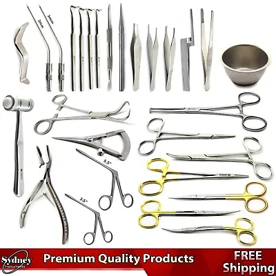 Surgical Plastic Surgery Instruments Medical Examination Kit Tools • $202.29