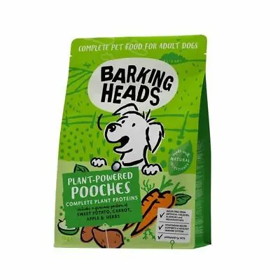 £13.28 • Buy Barking Heads Adult Dog Dry Food Plant-Powered Pooches Vegetarian Fruit 1kg 