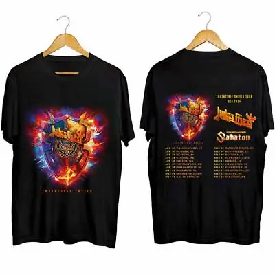 Judas Priest Invincible Shield 2024 Tour Shirt Judas Priest Band Fan • $44.95