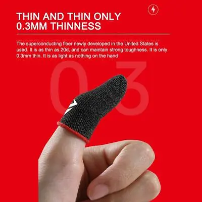 $2.19 • Buy Gaming Finger Sleeve Breathable Fingertips For Mobile Games Access High Quality