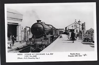 Postcard Edgware Nr Harrow Middlesex Railway Station Steam Train RP By Pamlin • £6.99