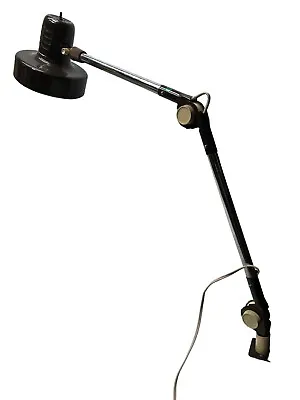 Vtg Articulating Lamp Drafting Swing Arm Modern Goose Neck Desk Mount Clamp • $49.99