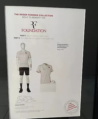 £15764.67 • Buy Signed Roger Federer 2018  Basel Championship Outfit With Nike Custom Sneakers