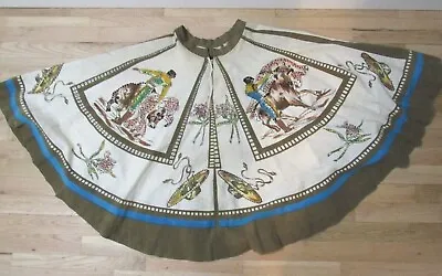 Vintage Londy Of Mexico 50's MEXICAN Novelty Matador Print Circle Skirt Size 12 • $222.71